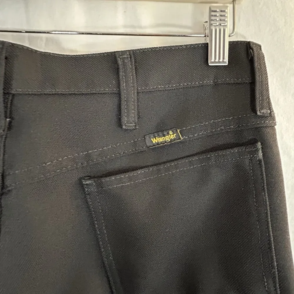 Wrangler Men's Black Dress Pants (light flare)